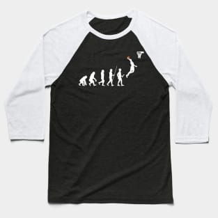 Human Evolution Basketball graphic Baseball T-Shirt